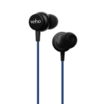 Veho Z-3 In-Ear Stereo Headphones with Built-in Microphone and Remote Control â€“ Black (VEP-104-Z3-B)