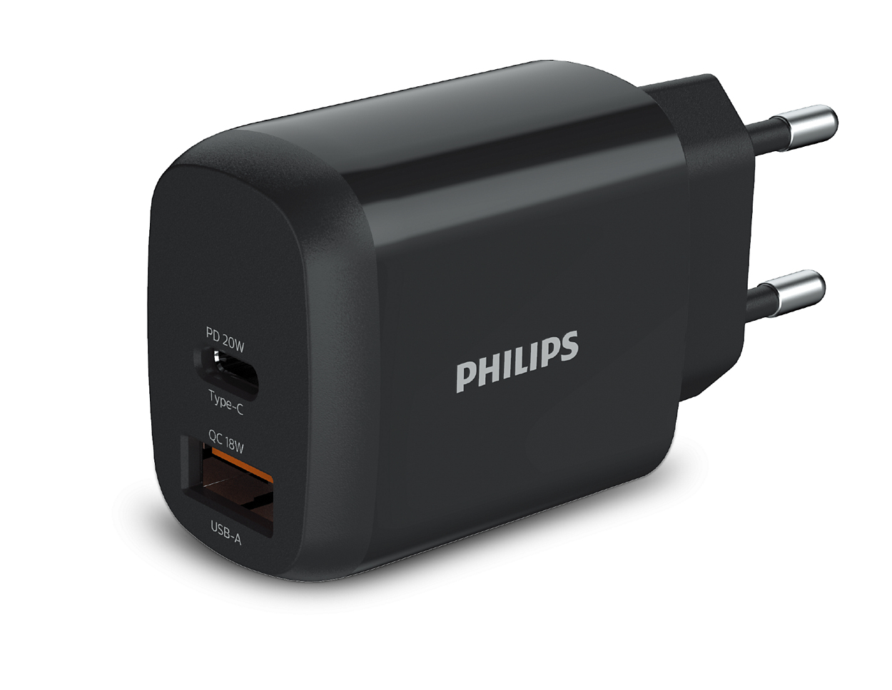Philips DLP4326CB/12 mobile device charger Universal Black AC Fast cha