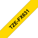 Brother TZE-FX631 DirectLabel black on yellow Laminat 12mm x 8m for Brother P-Touch TZ 3.5-12mm/18mm/6-18mm/6-24mm/6-36mm