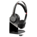 POLY Voyager Focus B825 USB-A Headset Wireless Head-band Office/Call center Bluetooth Charging stand Black