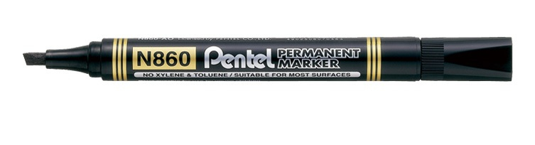 Image of Pentel N860 permanent marker Black 12 pc(s)