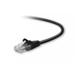 Belkin Cat5e, 1ft, 1 x RJ-45, 1 x RJ-45, Black networking cable 11.8" (0.3 m)