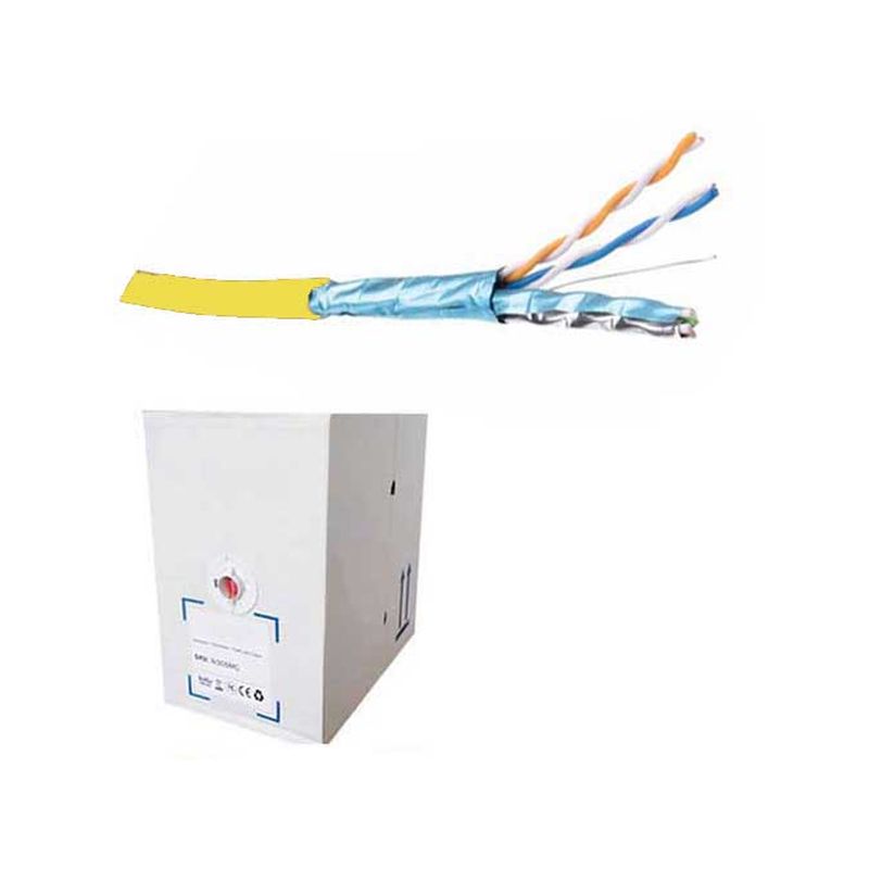 FDL CAT.6a S-FTP STRANDED PATCH CABLE LSZH (305M BOX) - YELLOW