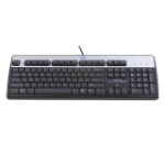 HP 701429-BB1 keyboard USB Hebrew Black, Silver