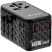 Verbatim UTA-10 140W GaN III Universal Travel Adapter with 2 x USB-C PD 3.1 & QC 4+, 1 x USB-C PD 3.0 & 1 x USB-A QC 3.0 ports