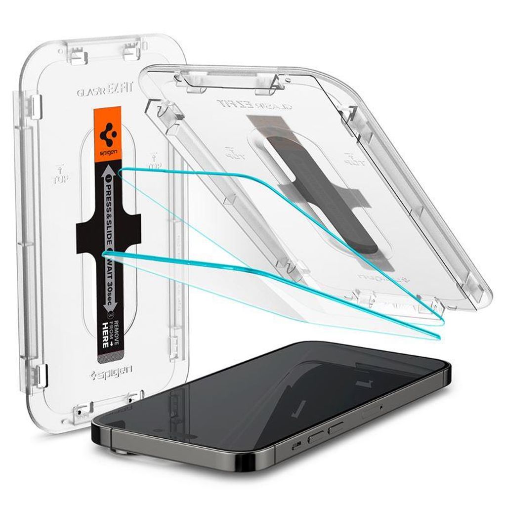 EU Product - iPhone 14 Pro tempered glass screen protector Glas.Tr Ez Fit with applicator, 2-pack thumbnail