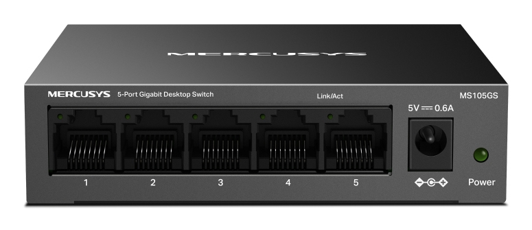 EU Product - Switch MS105GS 5-Port Gigabit Steel Case