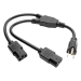 Tripp Lite P006-18N-2 power cable Black 18" (0.457 m) NEMA 5-15P 2 x C13 coupler