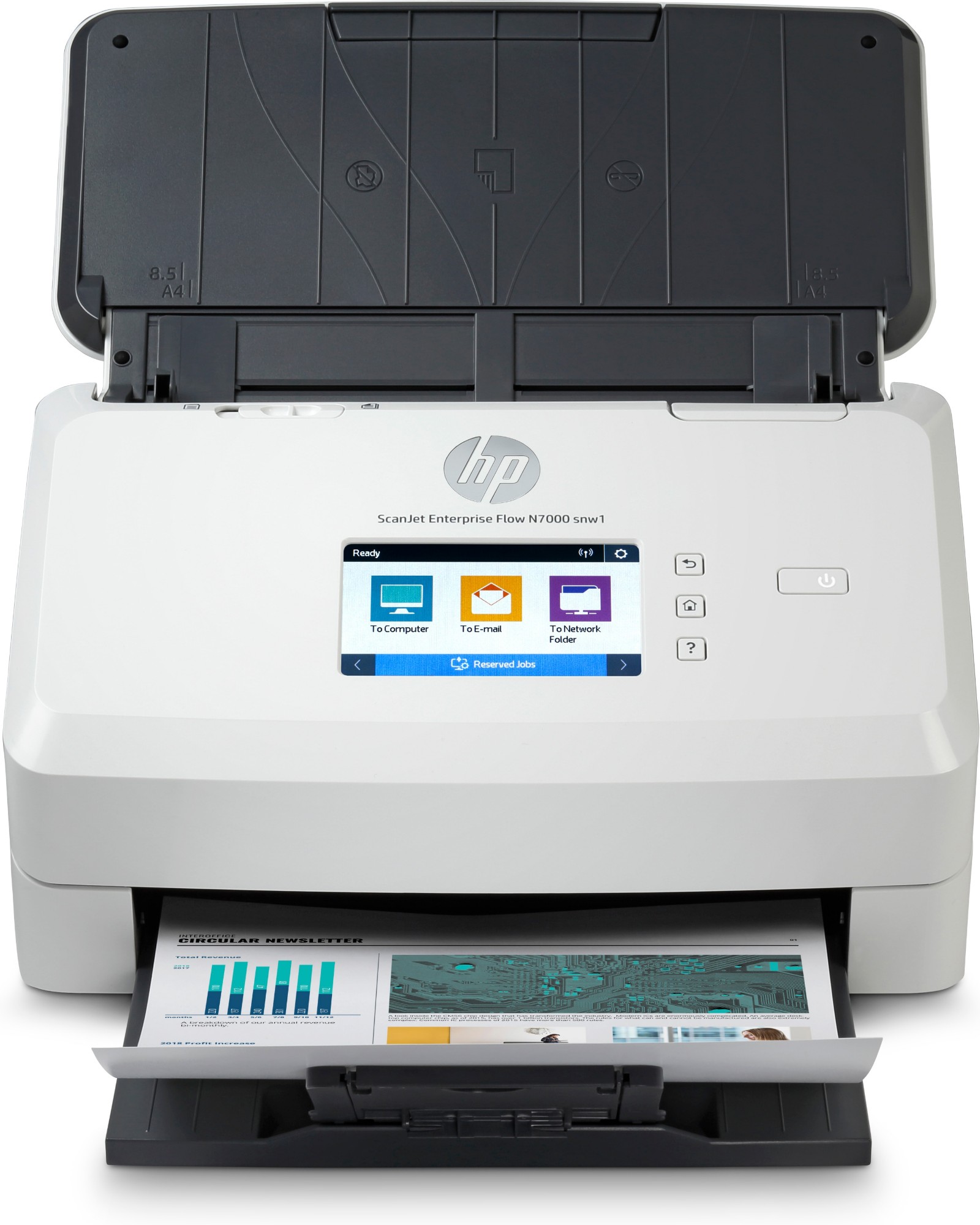 HP Scanjet Enterprise Flow N7000 Arkmatad skanner 600 x 600 DPI A4 Vit