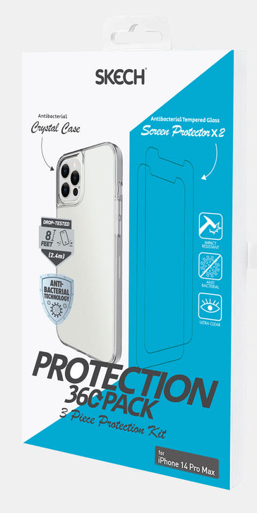 Skech SKB-IPH14PM-BB mobile phone screen/back protector Back/screen pr