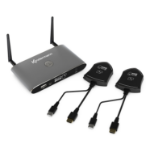 Kindermann KLICK & SHOW K-42H Kit, Wireless Presentation System with 2 HDMI WIFI transmitters