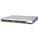 Cisco CBS220-24P-4X Géré L2 Gigabit Ethernet (10/100/1000) Connexion Ethernet, supportant l'alimentation via ce port (PoE) Blanc