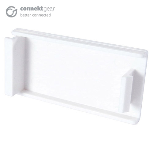 CONNEkT Gear AV Snap-In Blanking Plate - 25 x 50mm - White