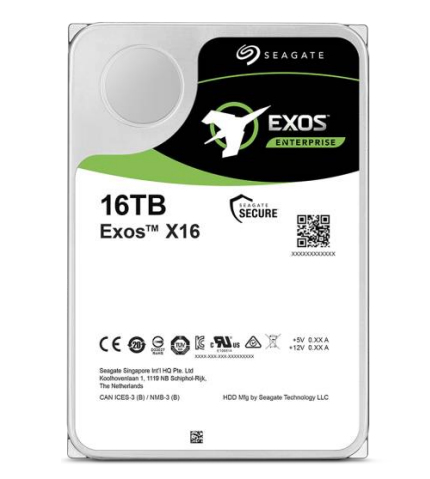 Image of Seagate Exos X16 3.5" 16 TB Serial ATA III
