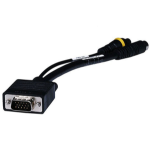 Monoprice 2509 video cable adapter 3 x RCA + S-Video VGA (D-Sub) Black