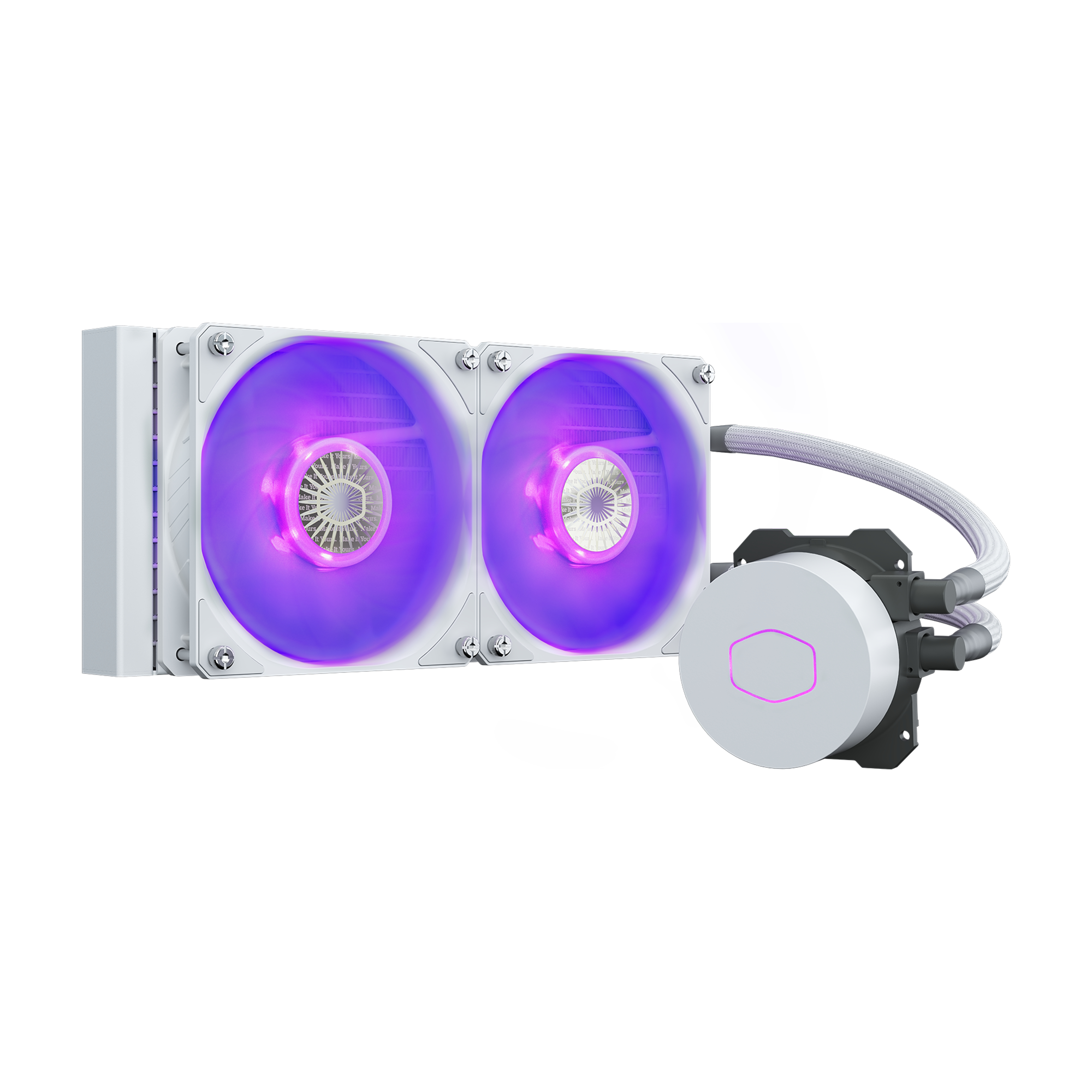 Image of Cooler Master MasterLiquid ML240L V2 RGB White Edition Motherboard...