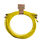 Cablenet 1m Cat6a RJ45 Yellow S/FTP LSOH 26AWG Snagless Booted Patch Lead (PK 10)