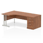 Dynamic Impulse Cantilever Left Crescent Desk Workstation