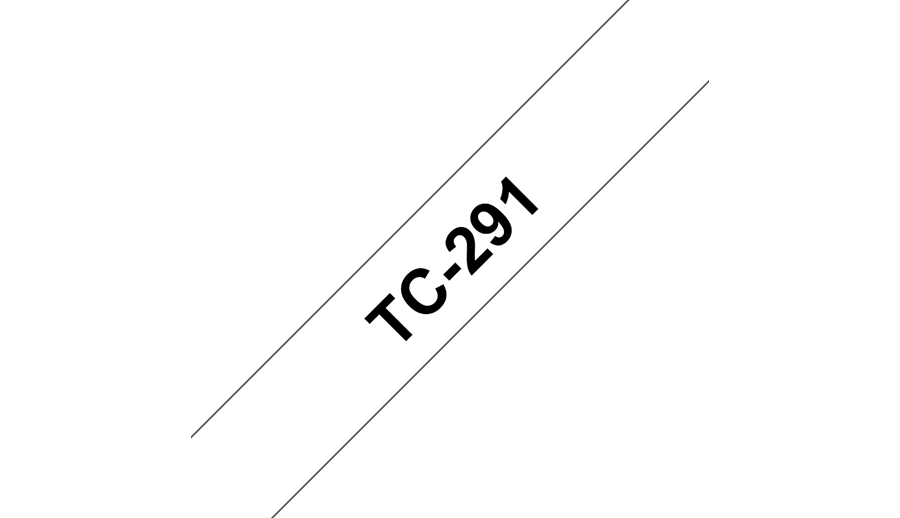 Brother TC-291 DirectLabel black on white 9mm x 7,7m for Brother P-Touch TC 9-12mm