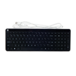 HP 802453-141 toetsenbord USB Turks Zwart, Wit