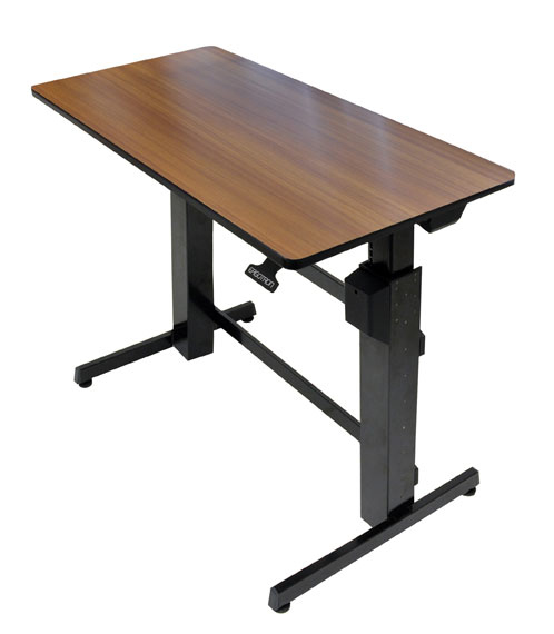 Ergotron WorkFit-D, Sit-Stand Desk Cherry