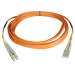 Tripp Lite N320-001 InfiniBand/fibre optic cable 11.8" (0.3 m) 2x LC OFNR Gray, Orange