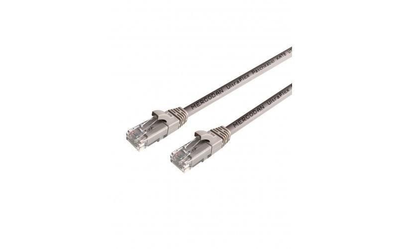 Mercodan UltraFlex Patchkabel KAT6 UTP. 20m. Grå. LSZH Halogenfri. AWG