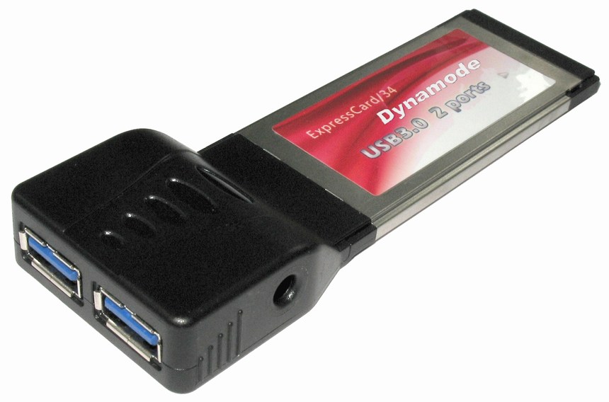 PCMX2U-3.0 DYNAMODE 2 Port USB 3.0 Adaptor Express Card (34mm)
