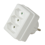 LogiLink LPS219 power extension 3 AC outlet(s) Indoor White