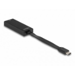 DeLOCK 66246 cable gender changer RJ-45 USB C Black