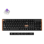 Keychron K10 HE keyboard Gaming USB + RF Wireless + Bluetooth QWERTY UK English Black, Wood