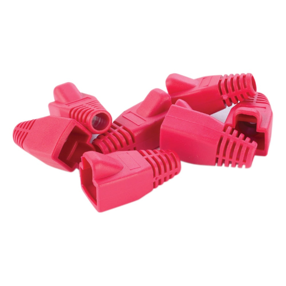 Videk Red RJ45 Modular Strain Relief Boot - Pack 10