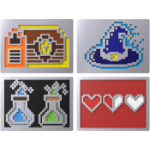 HP 8-bit magnetic badge kit for