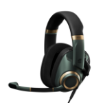 EPOS H6PRO Closed Headset Wired Head-band Gaming Black, Gold, Green