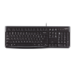Logitech K120 teclado USB QWERTY Inglés del Reino Unido Negro