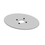 Ergonomic Solutions SpacePole POS Oval base plate 200 x 260 mm