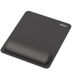 Fellowes Mousepad Wristrest, Black
