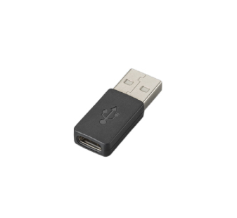 POLY 209506-01 kabelomvandlare (hane/hona) USB-C USB-A Svart