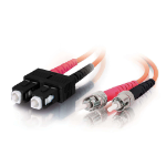 C2G 15m SC/ST fiber optic cable Orange