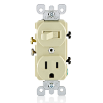 Leviton 5225-I socket-outlet NEMA 5-15R Ivory