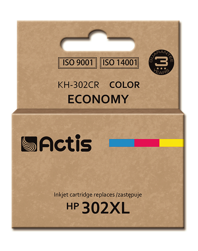 Actis KH-302CR ink (replacement for HP 302XL F6U67AE; Premium; 21 ml; color)