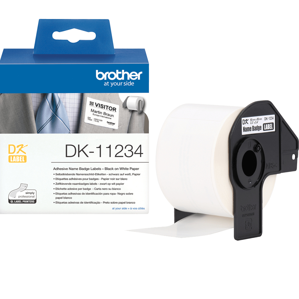 Brother White Dk-11234 Directlabel Etikettes 60Mm X 86M 260 Pcs For Br