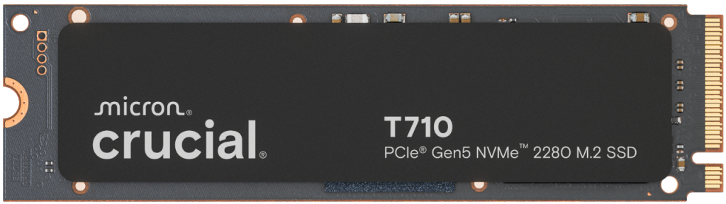 Crucial T710 - SSD - encrypted - 1 TB - internal - M.2 2280 - PCI Express 5.0 (NVMe) - TCG Opal Encryption 2.01