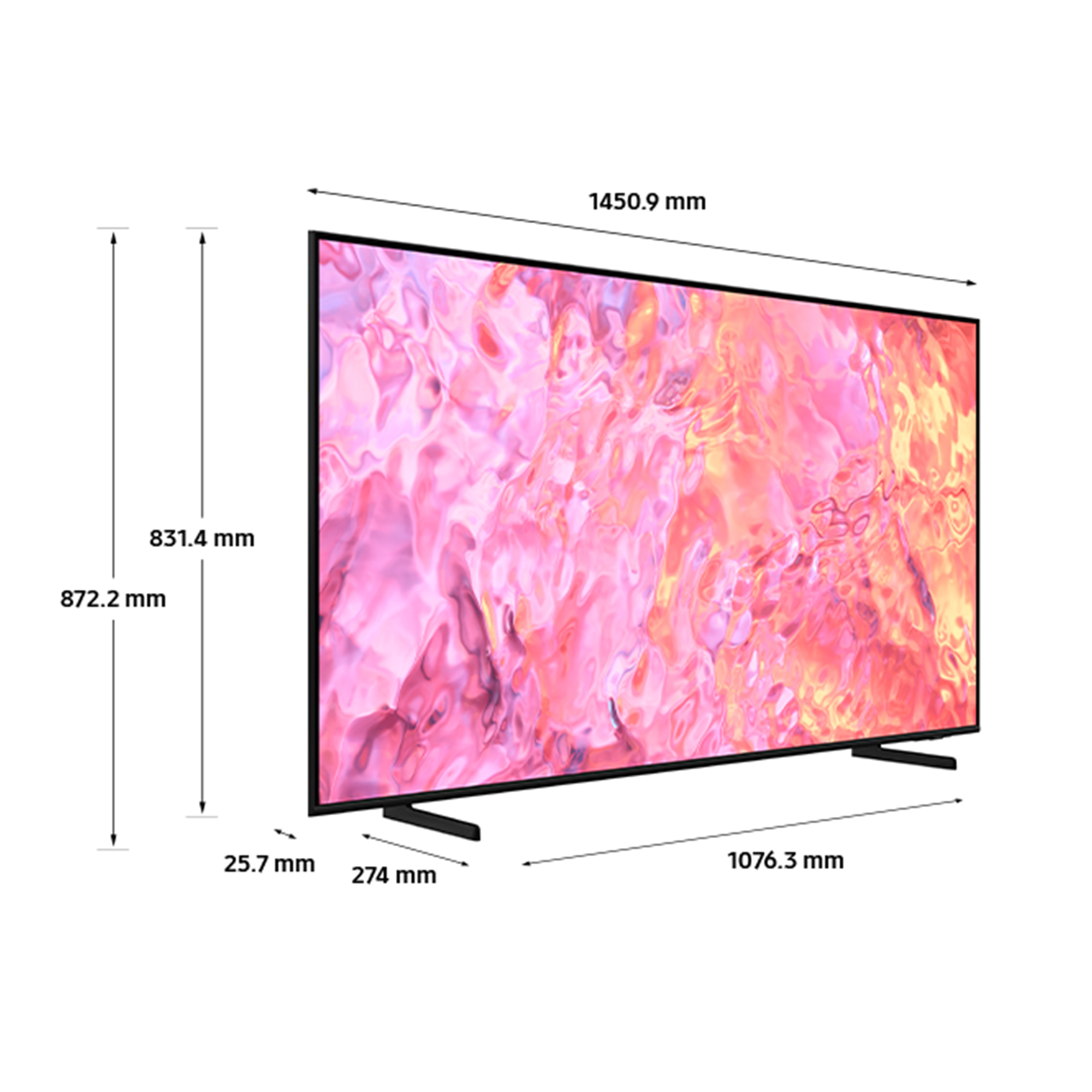 Samsung QE65Q60CAUXXU TV 165.1 cm (65") 4K Ultra HD Smart TV Wi-Fi