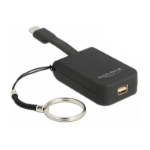 DeLOCK 63939 video cable adapter 0.03 m USB Type-C mini DisplayPort Black