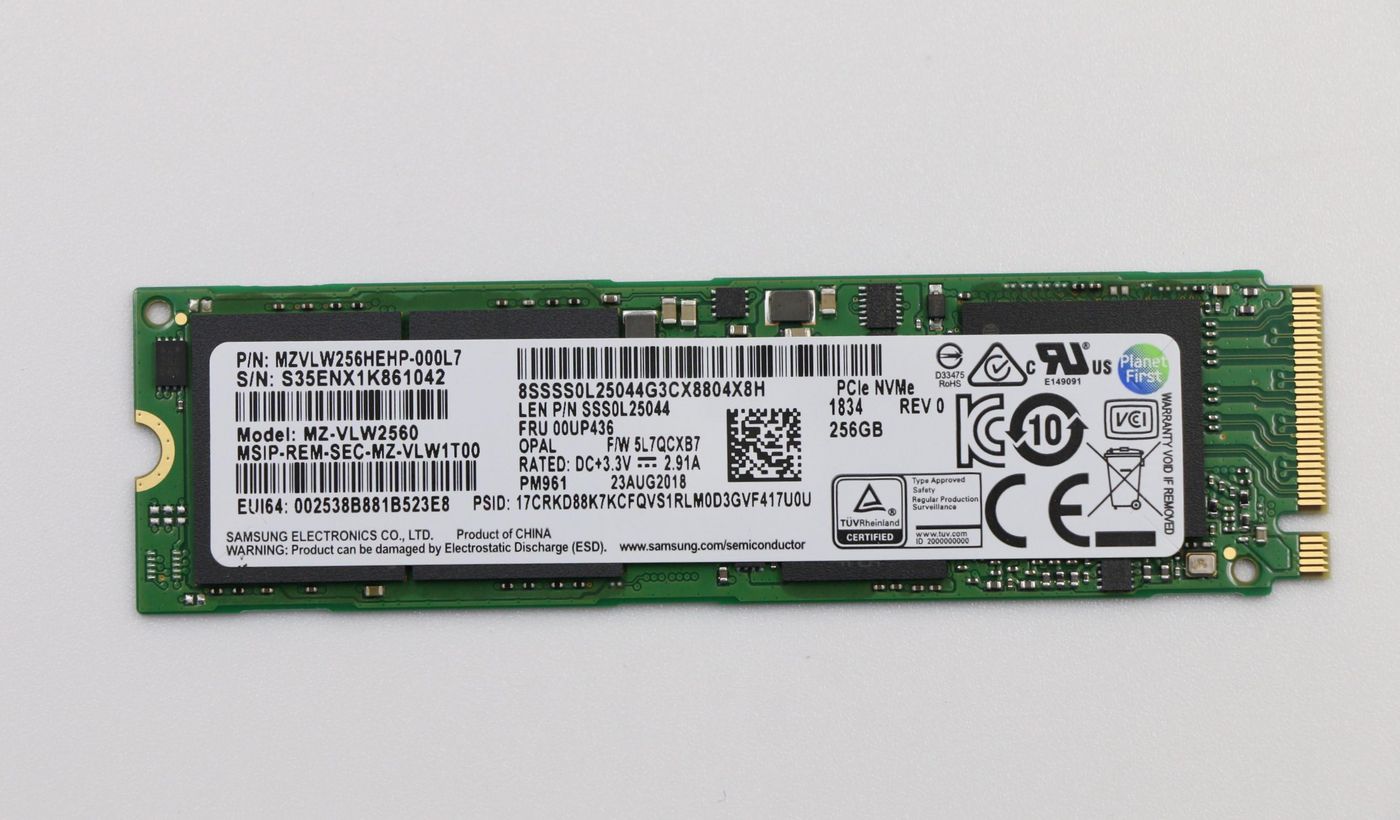Image of Lenovo Memory SSD 256GB M.2 PCIe3x4 **New Retail** - Approx 1-3...