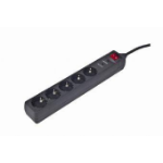 Gembird SPG5-C-15 surge protector Black 5 AC outlet(s) 250 V 4.5 m