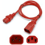 AddOn Networks ADDC132C1418AWG7FTRD power cable Red 2.13 m C13 coupler C14 coupler
