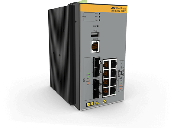 Allied Telesis AT-IE340-12GT-80 Managed L3 Gigabit Ethernet (10/100/1000) Grey