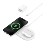 Belkin BoostCharge Pro Headphones, Smartphone White AC Wireless charging Fast charging Indoor